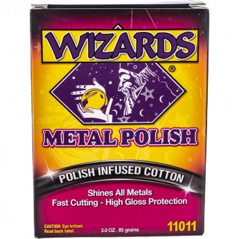 Вата для очистки металла Metal Polish 85 гр WIZARDS 11011